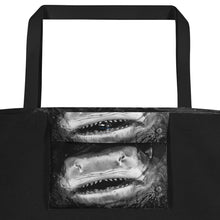 Shark Smile Large Tote Bag with Inside Pocket