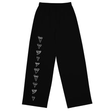 Shark Grl comfy  black wide-leg pants by designer/biologist/conservationist @FaithWFins