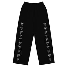 Shark Grl comfy  black wide-leg pants by designer/biologist/conservationist @FaithWFins