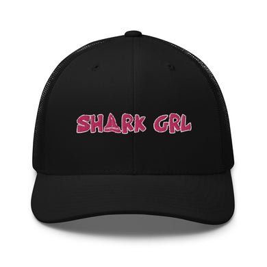 Shark Grl hat by designer/biologist/conservationist @FaithWFins