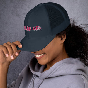 Shark Grl hat by designer/biologist/conservationist @FaithWFins