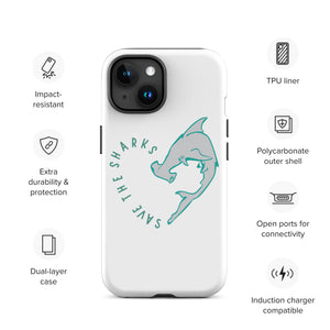 Save The Sharks FaithWFins Designs Tough Case for iPhone® – OneOceanDesigns Save The Sharks FaithWFins Designs Tough Case for iPhone® – OneOceanDesigns