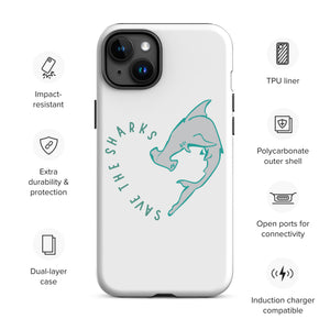 Save The Sharks FaithWFins Designs Tough Case for iPhone OneOceanDesigns Save The Sharks FaithWFins Designs Tough Case for iPhone OneOceanDesigns