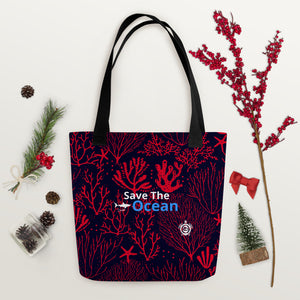 Save The Ocean Coral reef Benefit reusable bag. Makes a great gift bag and because its a reusable bag it keeps making an impact.