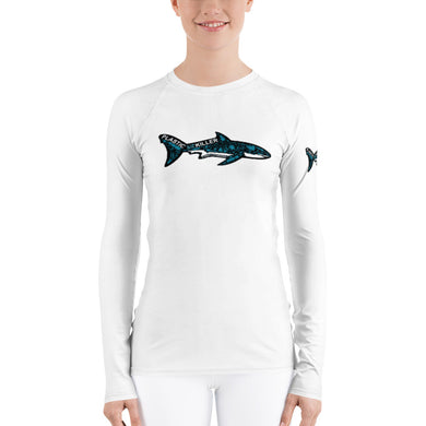 Plastic is the real Killer Women's Rash Guard (for swimming and diving and working out) ***Covid update: Some items might ship in recycled plastic***If so: Please Reuse***