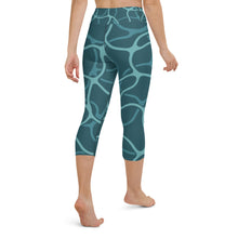 Sea Inspired Yoga Capri Leggings