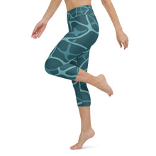 Sea Inspired Yoga Capri Leggings