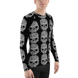 Skull Marine Life Skull Tattoo Design Men's Rash Guard