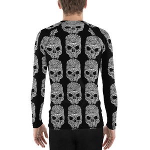 Skull Marine Life Skull Tattoo Design Men's Rash Guard