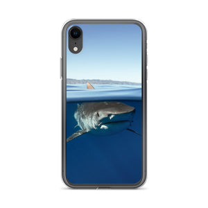 Tiger shark over under iPhone Case