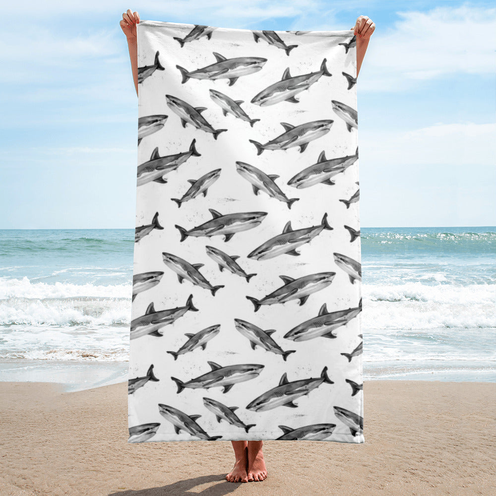 Great White Shark Cute Towel