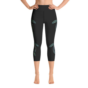 The Alexis Turtle Honu Under The sea Yoga Capri Leggings