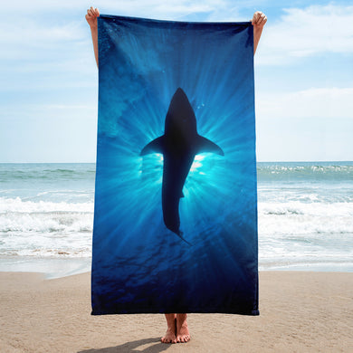 Shark Silhouette Towel