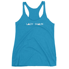 LADY SHARK! aka "The Claire Strand Design" Women's Racerback Tank