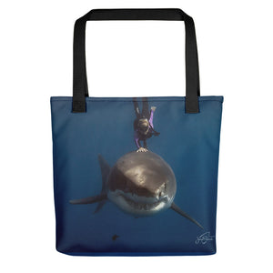 Bella the Great White Tote bag