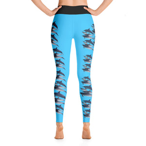 Dolphin Party Full length Yoga Leggings