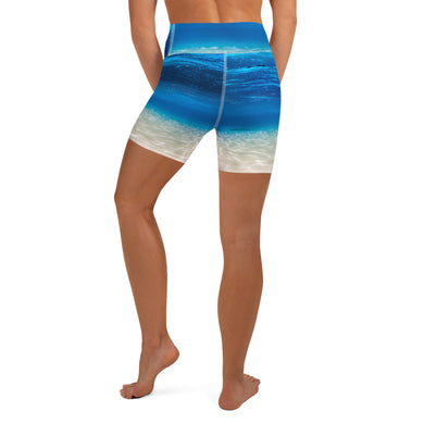 Underwater beach Paradise Yoga Shorts