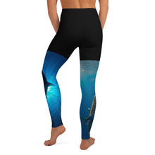 Sandbar shark Pineapple & Great White Silhouette design by Ocean Ramsey with photos by JuanSharks & Ocean Ramsey Yoga Leggings