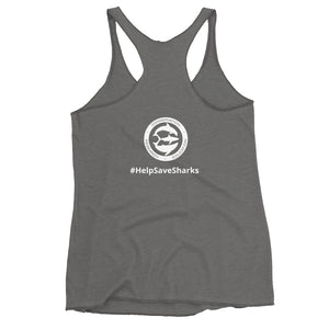 Lady Shark Claire Nikki Dorsal Women's Racerback Tank