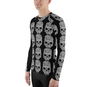 Skull Marine Life Skull Tattoo Design Men's Rash Guard