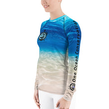 Save The Sea Turtles International Women's Rash Guard Marine Conservation & Research Women's Rash Guard