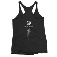 LADY SHARK! aka "The Claire Strand Design" Women's Racerback Tank