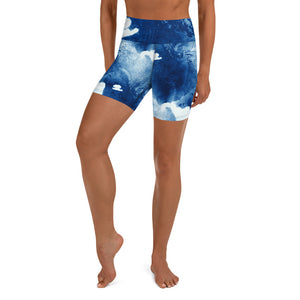Blue Crush Yoga Shorts ***Matches the One Ocean Bikini Blue crush***