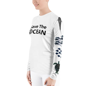 Save The Ocean, One Ocean Conservation Women's Rash Guard