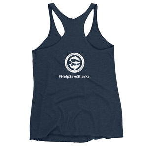 Lady Shark Claire Nikki Dorsal Women's Racerback Tank
