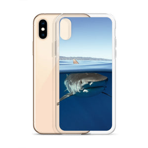 Tiger shark over under iPhone Case