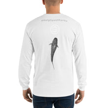 Tiger Shark #HelpSaveSharks Long Sleeve T-Shirt
