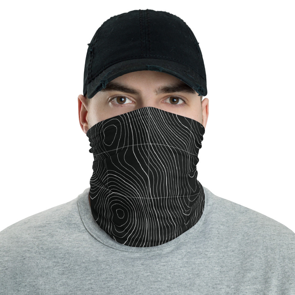 Bathymetry Face Shield / Neck Gaiter / Face Cover