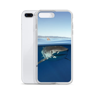 Tiger shark over under iPhone Case