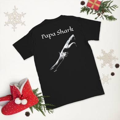 Papa Shark Christmas Shirt Short-Sleeve Unisex T-Shirt