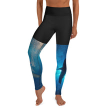 Sandbar shark Pineapple & Great White Silhouette design by Ocean Ramsey with photos by JuanSharks & Ocean Ramsey Yoga Leggings