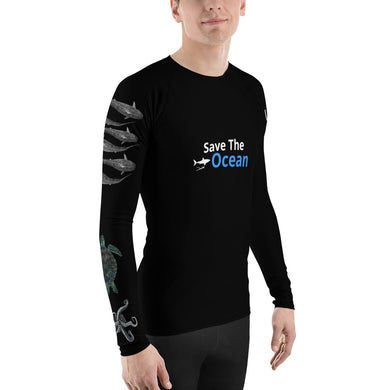 Save the Ocean Sea Life shark Rash Guard