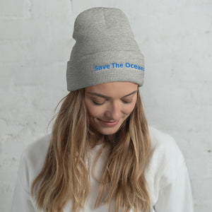 Save The Ocean Cuffed Beanie