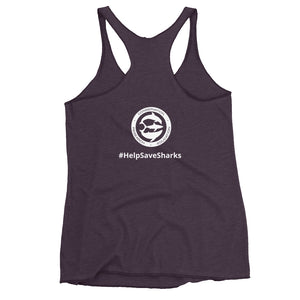 Lady Shark Claire Nikki Dorsal Women's Racerback Tank