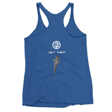LADY SHARK! aka "The Claire Strand Design" Women's Racerback Tank