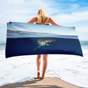 Tiger Shark Over-Under by @JuanSharks From Hawaii Towel