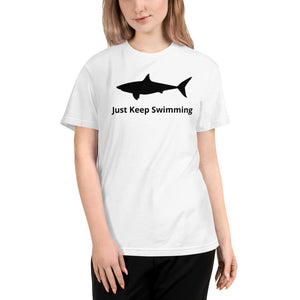 Unisex "Just Keep Swimming" Shark T-Shirt