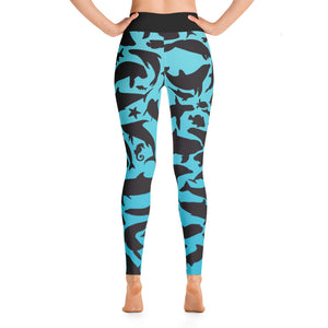 Silhouette Sea Creature Yoga Leggings