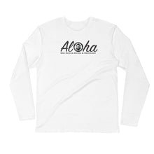 Captain Shiloh's Aloha & Respect the locals Tiger Shark Long Sleeve Fitted Crew