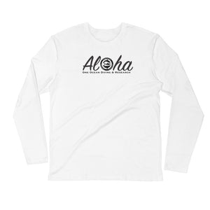 Captain Shiloh's Aloha & Respect the locals Tiger Shark Long Sleeve Fitted Crew