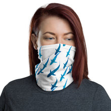 Galapagos Sharks Schooling White Face Shield Neck Gaiter