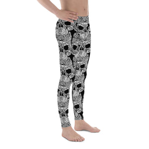 Marine Life Skull Tattoo Men's Dive Rashguard Pants
