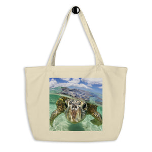 Save The Sea Turtles International Large organic tote bag