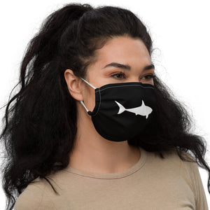 White Shark Black mask.  Matches everything. Premium face mask