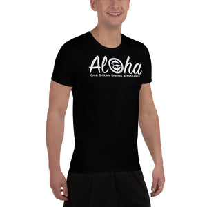 Aloha Aloha One Ocean Team Men's Athletic T-shirt