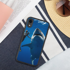 Biodegradable phone case featuring Grandma Great White and Ocean Ramsey